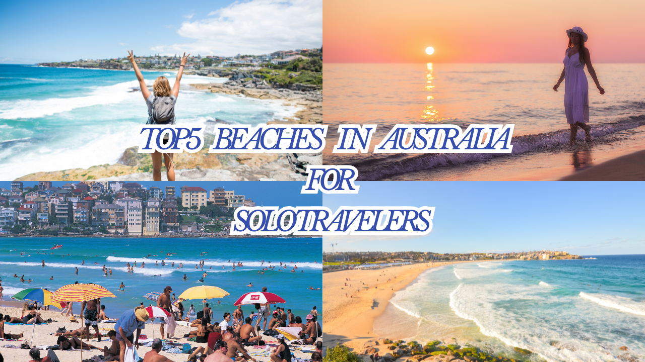 Stunning Australian beach with golden sand, turquoise waters, and a relaxing atmosphere — perfect for solo travelers exploring Australia’s top 5 beaches